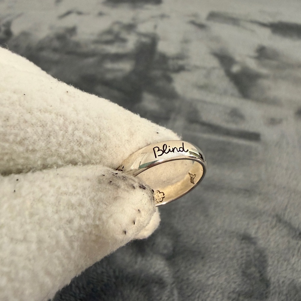 Brand New Gucci Blind for Love Sterling Silver 925 Ring Size 25 (US 11) - Picture 7 of 10
